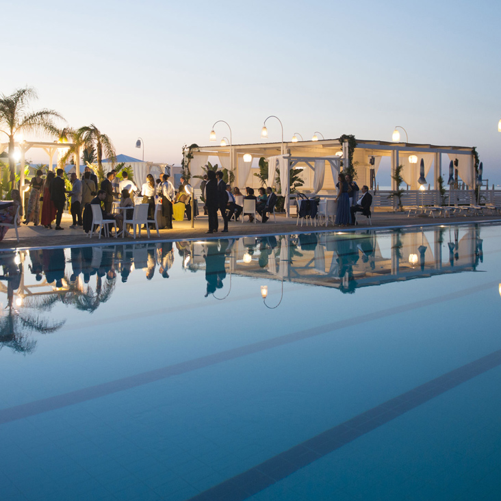 Party ed eventi aziendali sul mare e bordo piscina
